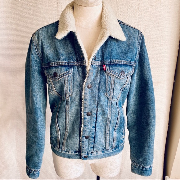 Levi’s S Ex-Boyfriend Jean Jacket Faux Fur Lining - Picture 2 of 8